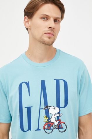 GAP t-shirt férfi, nyomott mintás