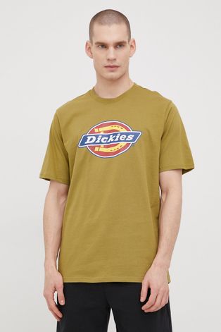 Βαμβακερό μπλουζάκι Dickies χρώμα: πράσινο