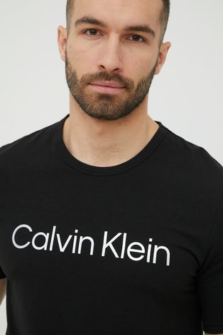 Футболка Calvin Klein Underwear мужской цвет чёрный с принтом