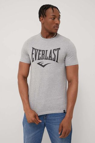 Тениска Everlast мъжки в сиво меланж на
