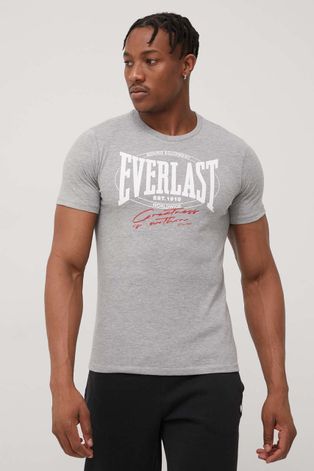 Everlast t-shirt męski kolor szary melanżowy