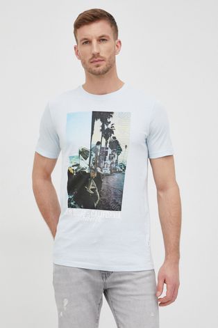 Lindbergh t-shirt bawełniany z nadrukiem