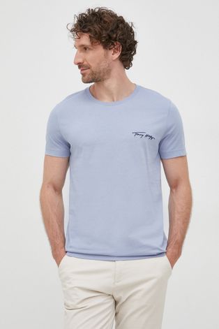 Tommy Hilfiger t-shirt bawełniany gładki