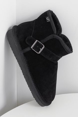 Μπότες χιονιού σουέτ Answear Lab χρώμα: μαύρο
