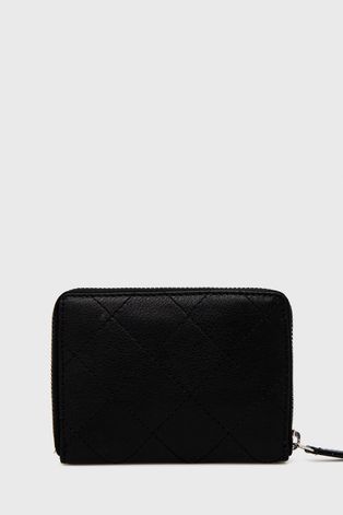Кожаный кошелек Answear Lab женский цвет чёрный