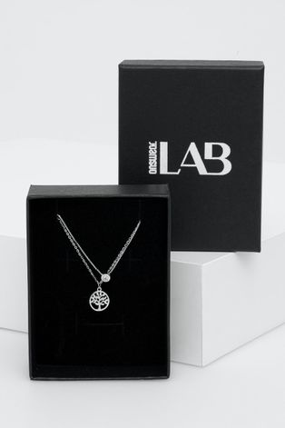 Srebrna ogrlica Answear Lab boja: srebrna