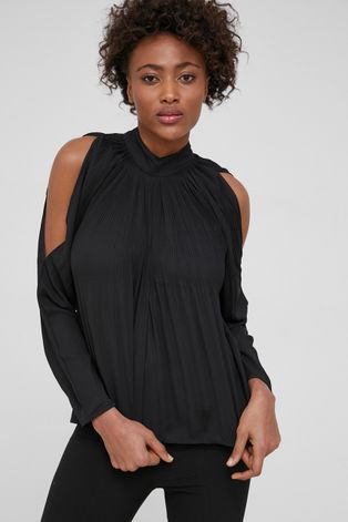Блузка Answear Lab женская цвет чёрный гладкая