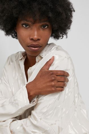 Сорочка Answear Lab жіноча колір кремовий relaxed класичний комір