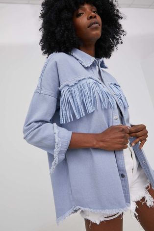Bavlnená košeľa Answear Lab dámska, voľný strih, s klasickým golierom