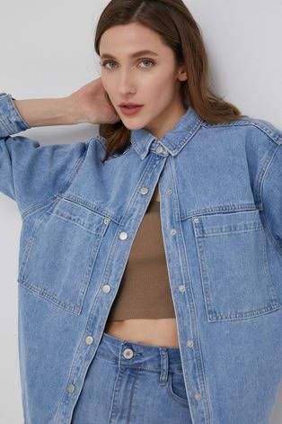 Answear Lab kurtka jeansowa damska przejściowa