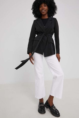 Σακάκι Answear Lab χρώμα: μαύρο,