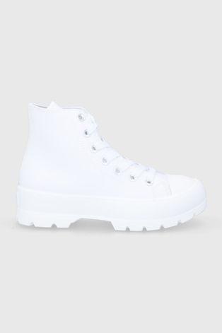 Πάνινα παπούτσια Answear Lab γυναικεία, χρώμα: άσπρο