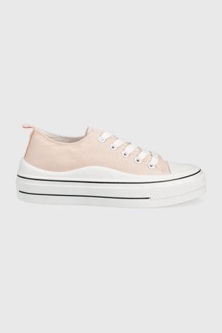 Πάνινα παπούτσια Answear Lab γυναικεία, χρώμα: ροζ