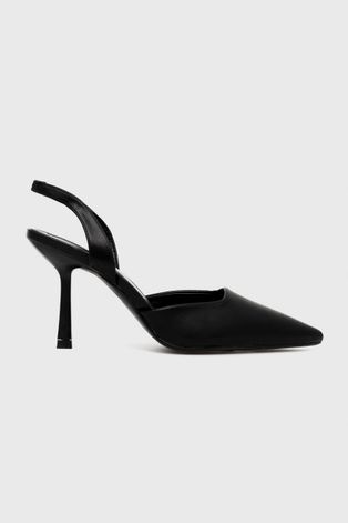 Обувки с висок ток Answear Lab в черно