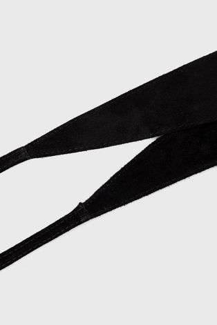 Σουέτ ζώνη Answear Lab χρώμα: μαύρο
