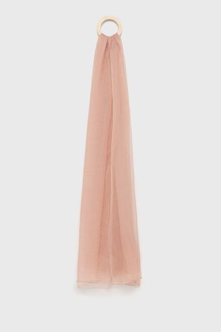 Μεταξωτό φουλάρι Answear Lab χρώμα: ροζ
