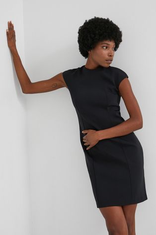 Šaty Answear Lab čierna farba, mini, priliehavé