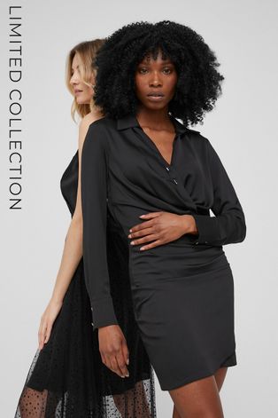 Šaty Answear Lab černá barva, mini, přiléhavá