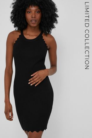 Šaty Answear Lab Answear.lab X Limitovaná kolekce No Shame černá barva, mini, přiléhavá