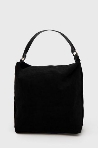 Велурена чанта Answear Lab x limited festival collection BE BRAVE в черно