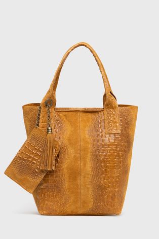 Замшевая сумочка Answear Lab цвет коричневый