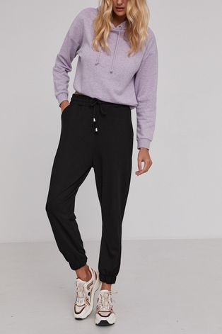 Kalhoty Answear Lab dámské, černá barva, jogger, high waist