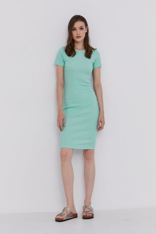 Šaty Answear Lab zelená barva, mini, přiléhavé