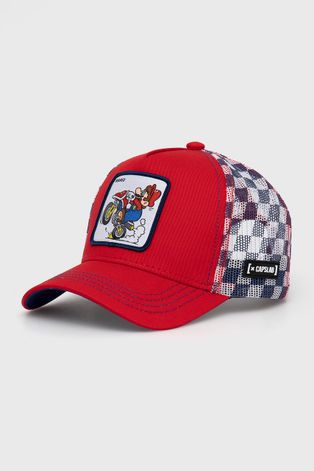 Καπέλο Capslab Mario Kart χρώμα: κόκκινο