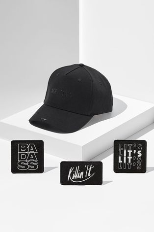 Шапка Next generation headwear в черно с апликация