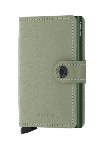 Δερμάτινο πορτοφόλι Secrid γυναικείo, χρώμα: πράσινο