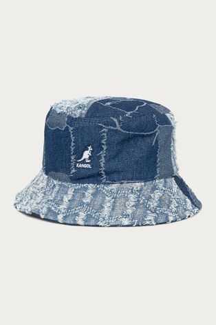 Шляпа Kangol цвет синий хлопковый