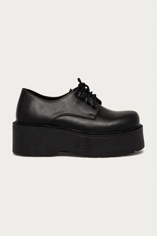 Половинки обувки Altercore SPELL VEGAN дамски в черно с платформа