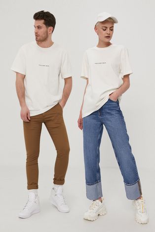 The Classy Issue T-shirt kolor kremowy