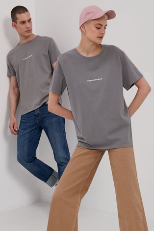 Тениска The Classy Issue в сиво с изчистен дизайн