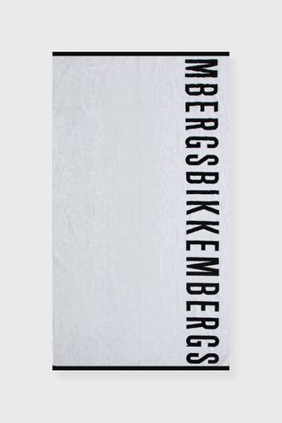 Хлопковое полотенце Bikkembergs цвет белый