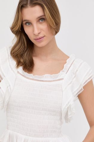 Μπλουζάκι Silvian Heach γυναικεία, χρώμα: άσπρο