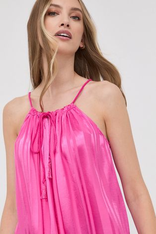 Μπλουζάκι Silvian Heach γυναικεία, χρώμα: ροζ