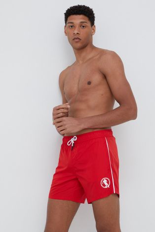 Kratke hlače za kupanje Bikkembergs boja: crvena