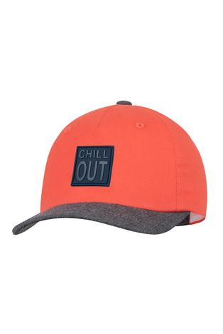 Broel czapka dziecięca kolor pomarańczowy z aplikacją