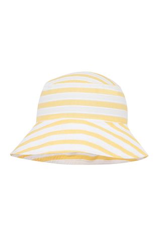Broel kapelusz dziecięcy kolor żółty bawełniany