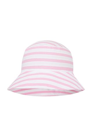 Broel kapelusz dziecięcy kolor różowy bawełniany