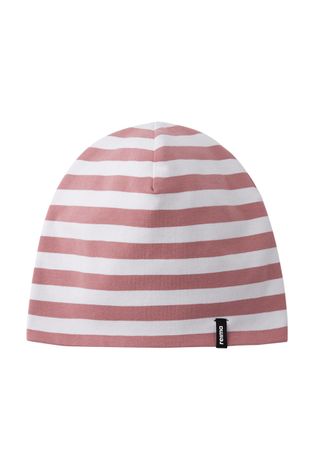 Детская двусторонняя шапка Reima цвет розовый из тонкого трикотажа