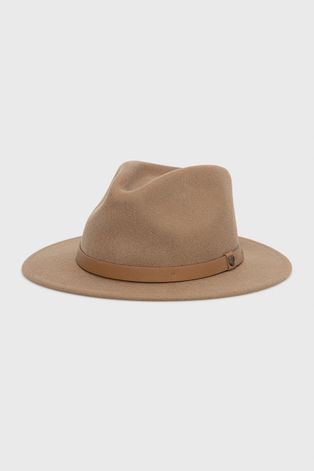 Μάλλινο καπέλο Brixton χρώμα: μπεζ