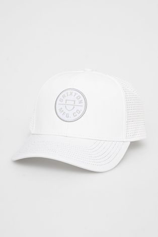 Brixton czapka kolor biały z aplikacją