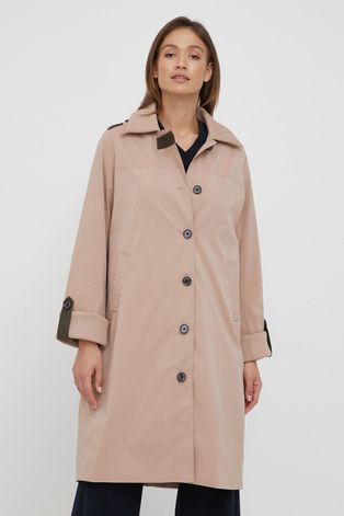 Пальто Mos Mosh жіночий колір коричневий перехідний