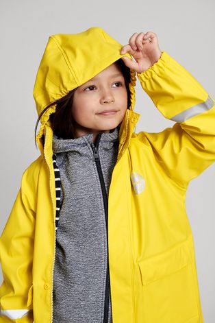 Dětská nepromokavá bunda Reima Pisaroi žlutá barva