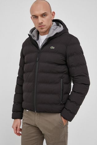 Куртка Lacoste чоловіча колір чорний зимова
