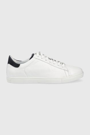 Δερμάτινα αθλητικά παπούτσια Wojas χρώμα: άσπρο