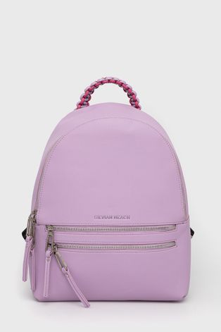 Silvian Heach plecak damski kolor fioletowy duży gładki