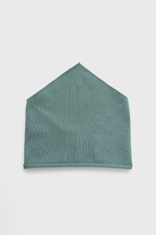 Dětský šátek Broel zelená barva, hladká